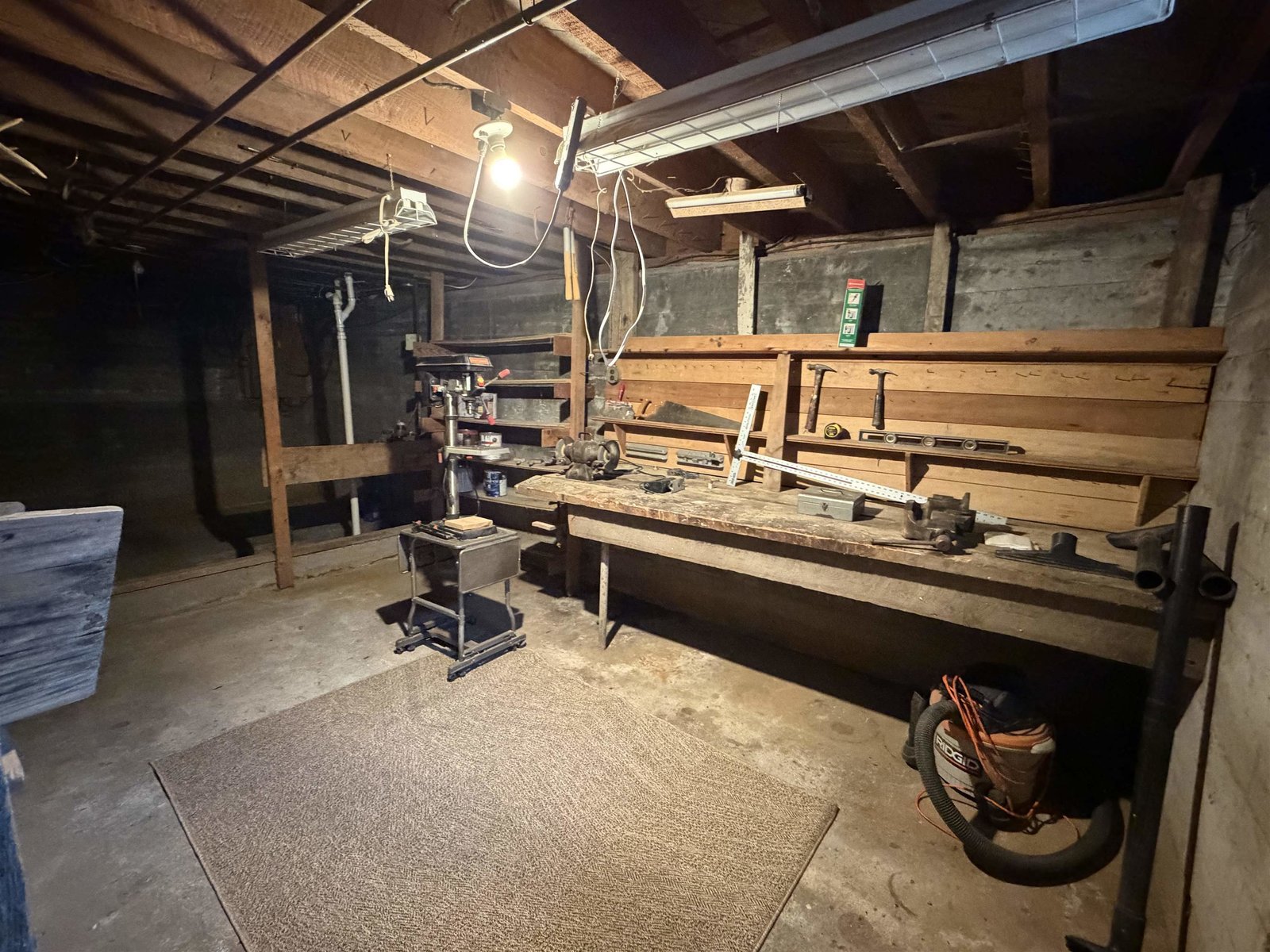 Basement workshop