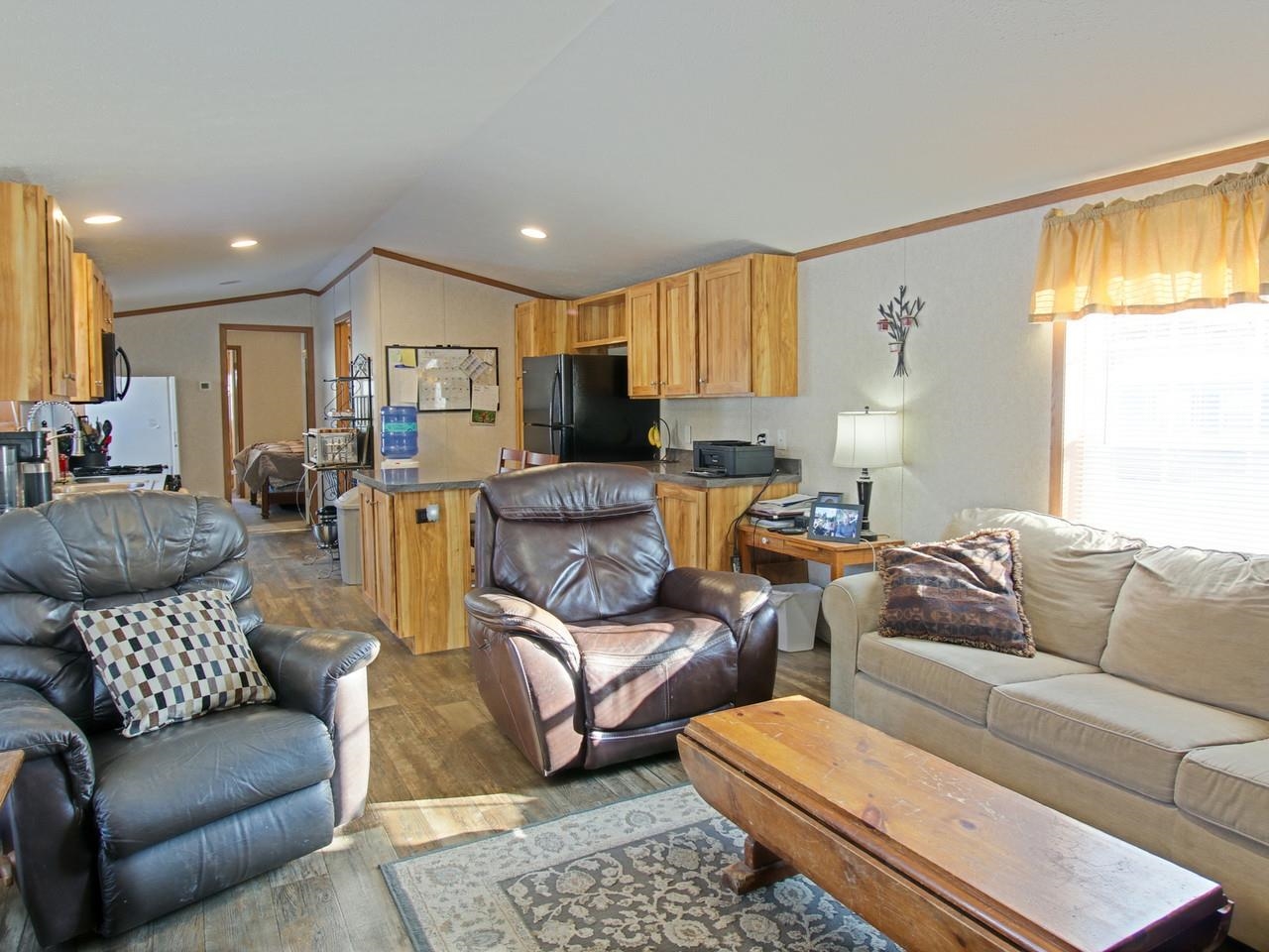 Open Living Room & Kitchen