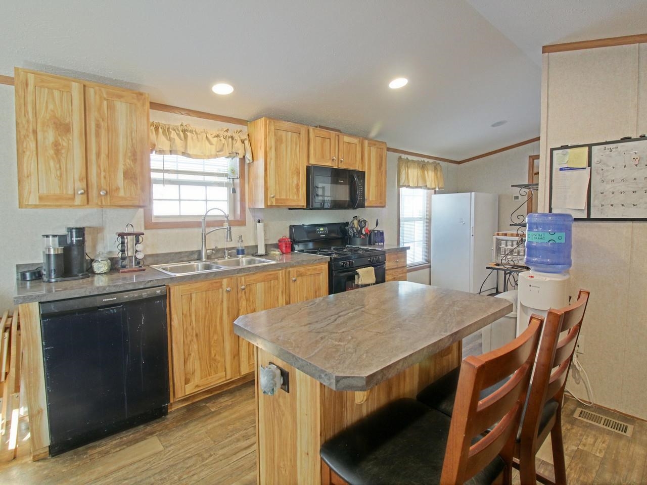 Wood Cabinets & Island