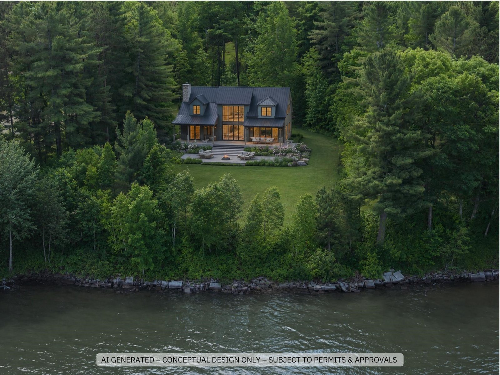 AI GENERATED - CONCEPTUAL DESIGN ONLY - SUBJECT TO PERMITS AND APPROVALS