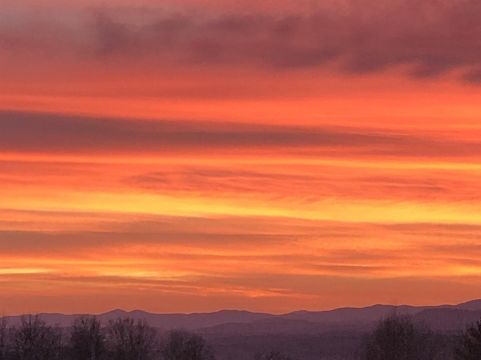 Beautiful sunsets seen from the property