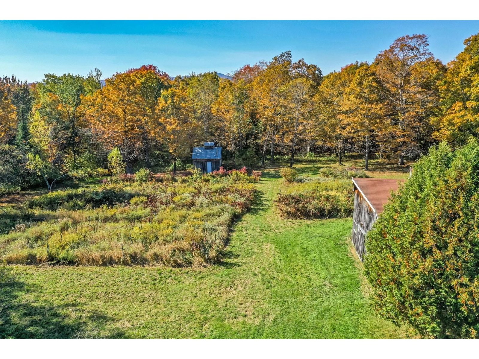 Barn to sugarhouse view