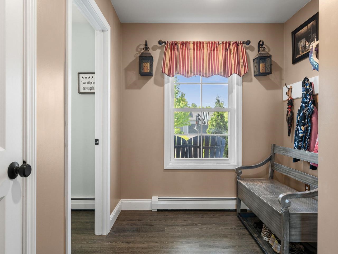 Mudroom off garage