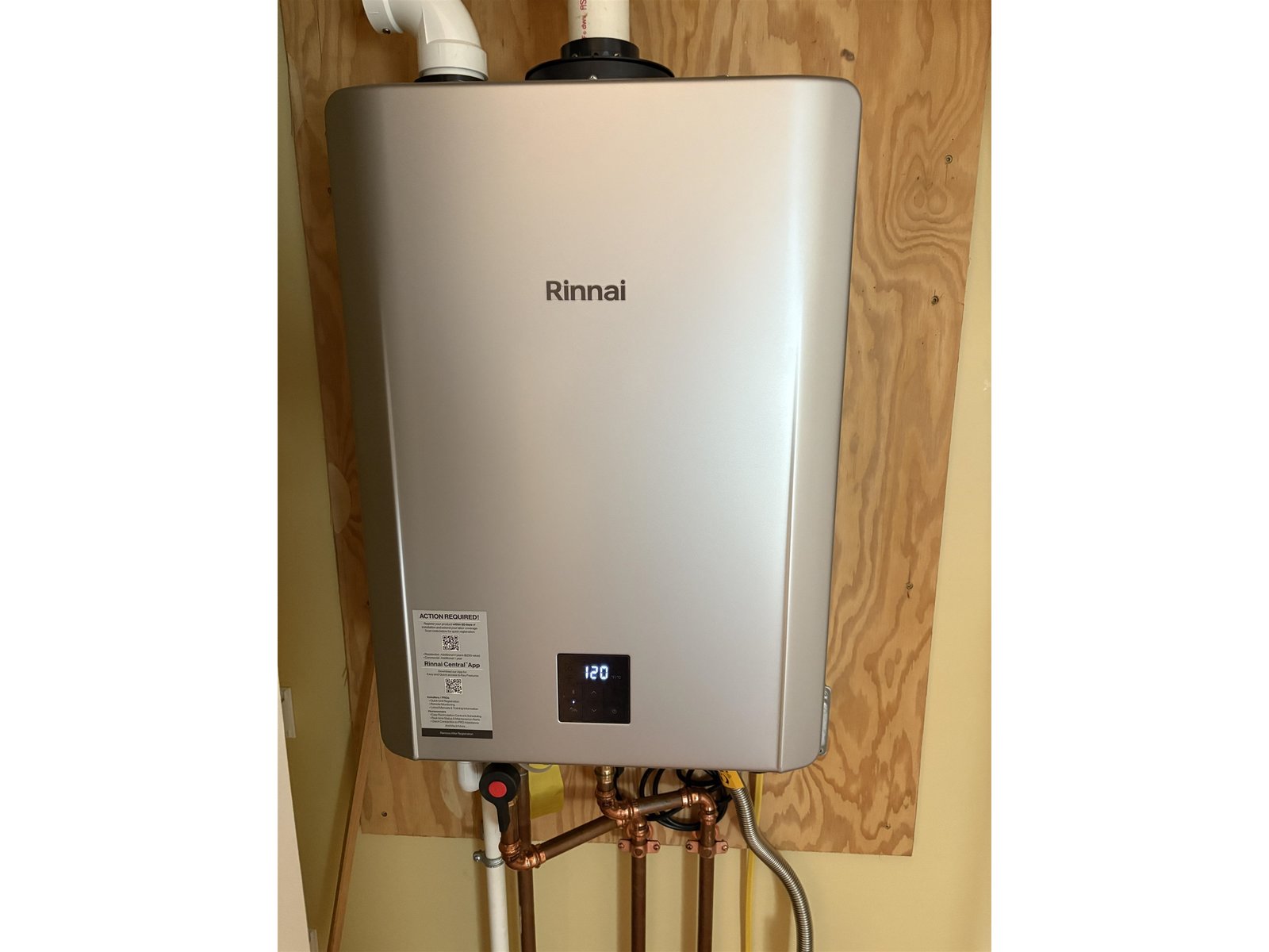 Tankless Water Heater for both units