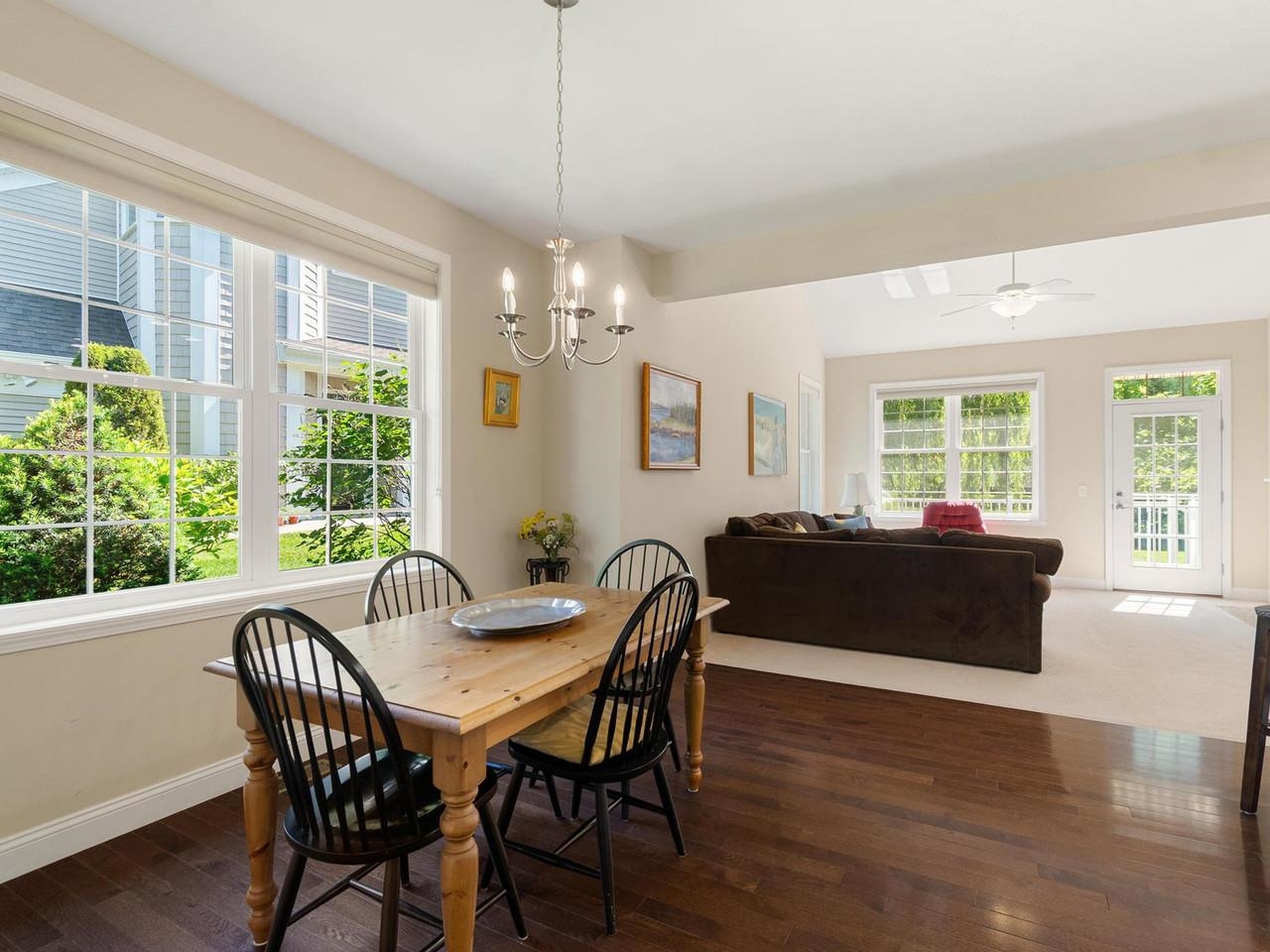 Dining area with garden view