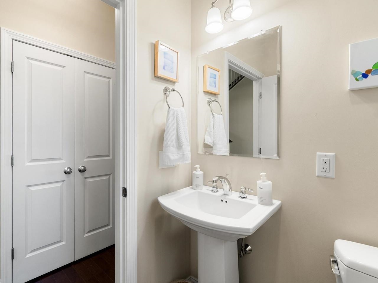 First floor half bathroom