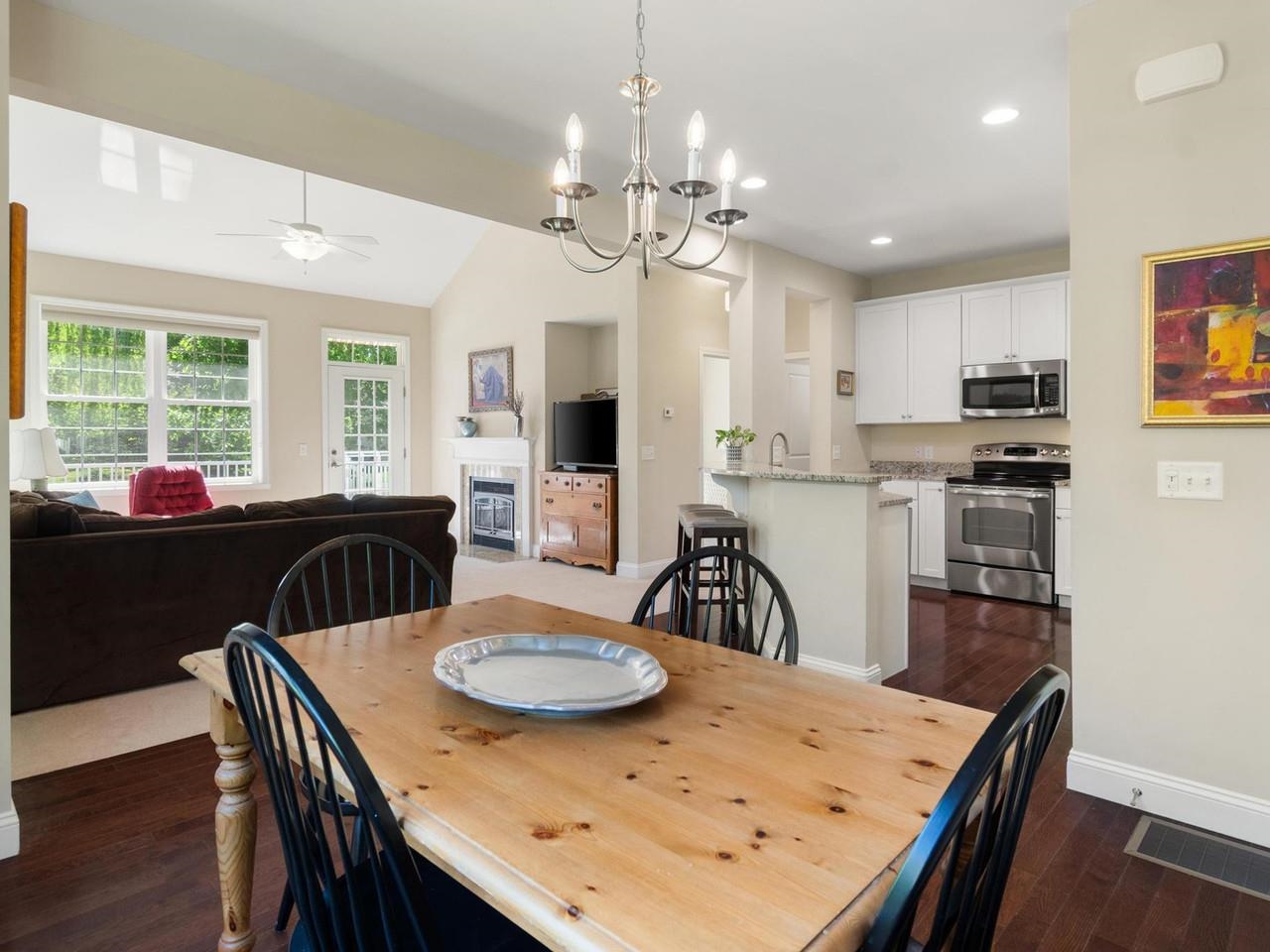 Open dining area