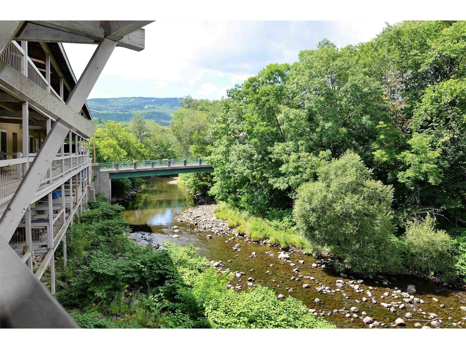 Black River views from the rear of the building