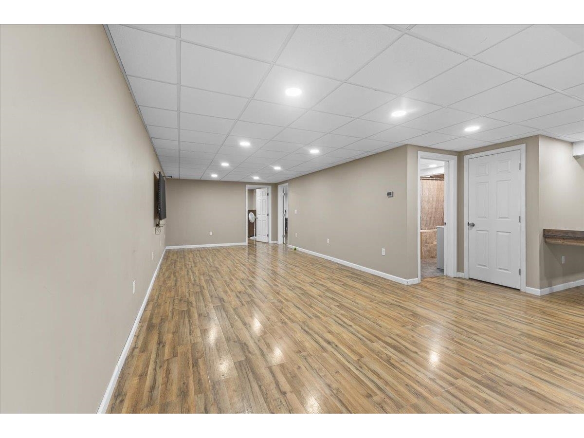 Recreation room in basement