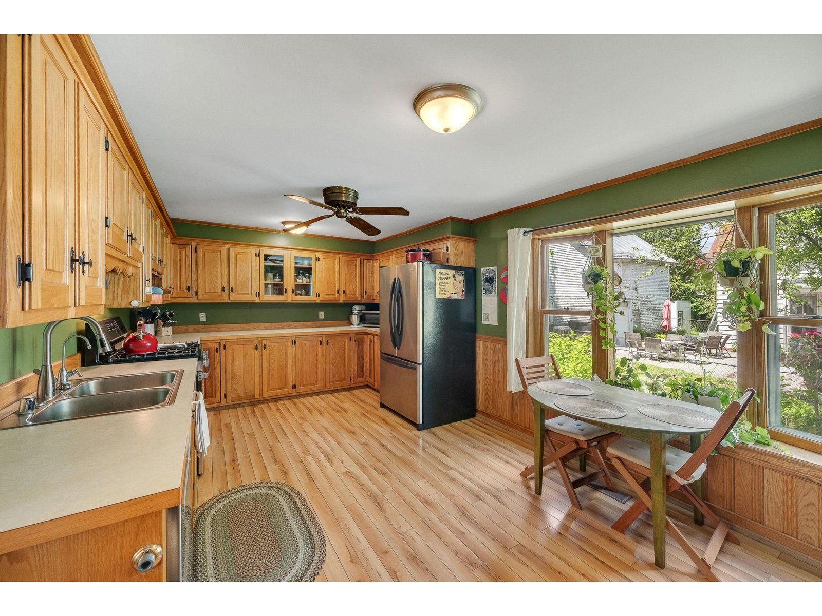 Timeless hardwood features throughout