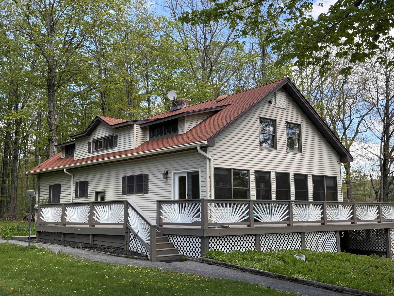 Rear of house