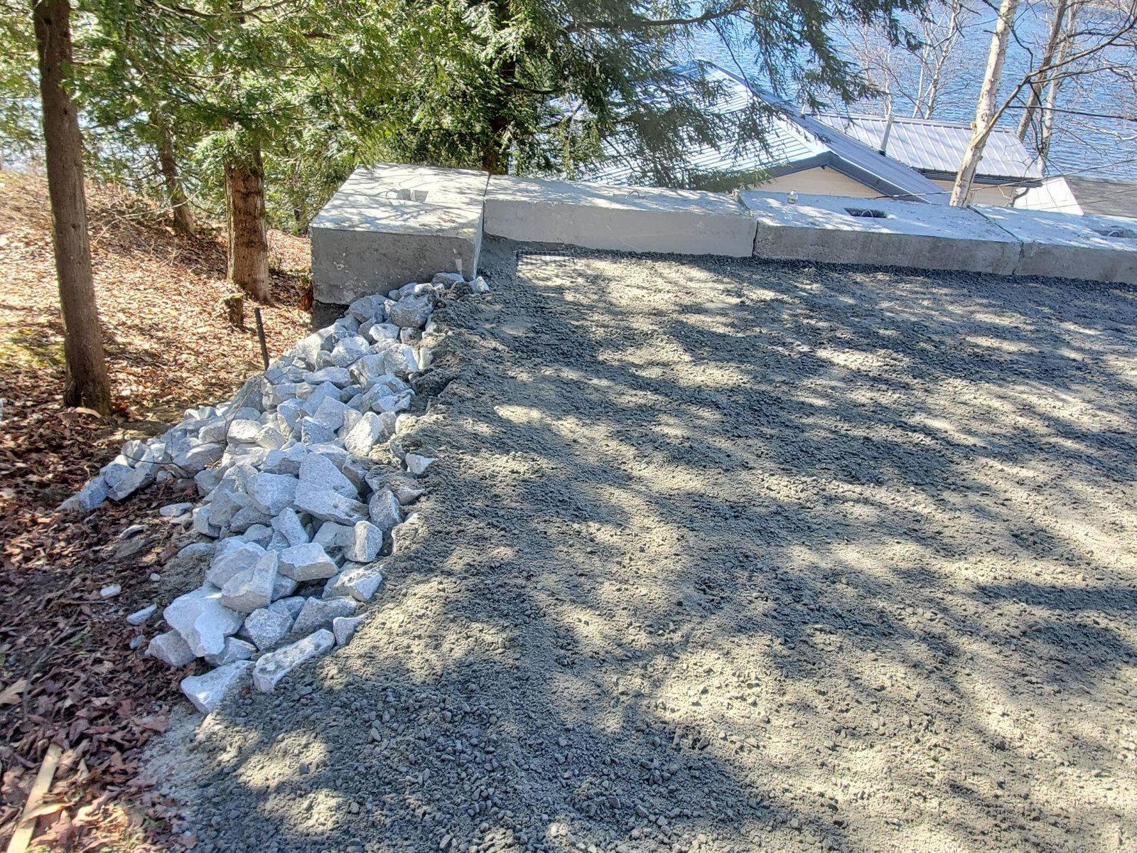 Boasting new retaining walls and drainage