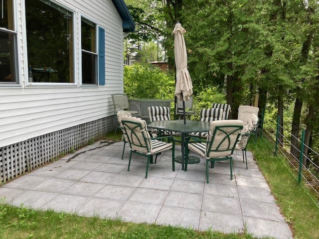 Great Patio Takes in Wide Lake Views