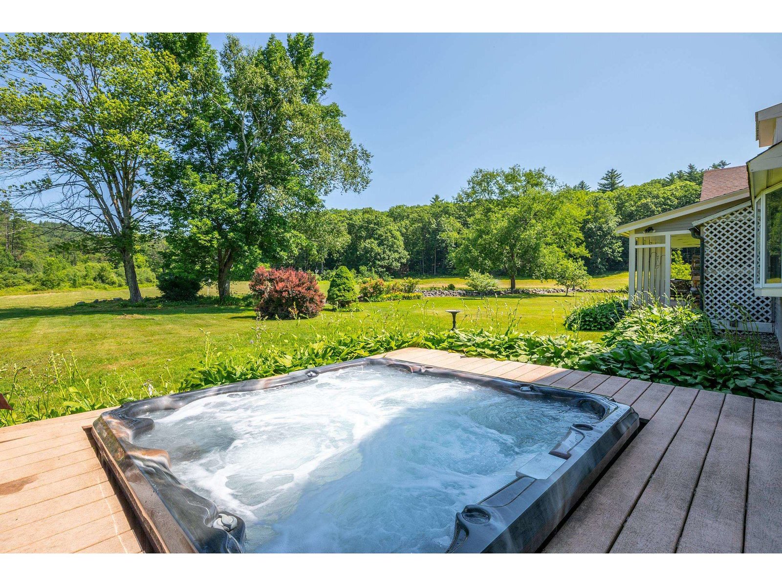 Sunken hot tub