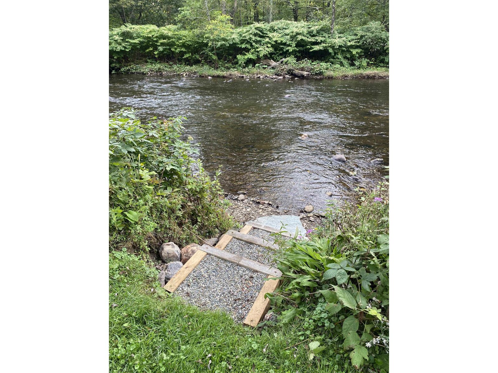 River views from steps