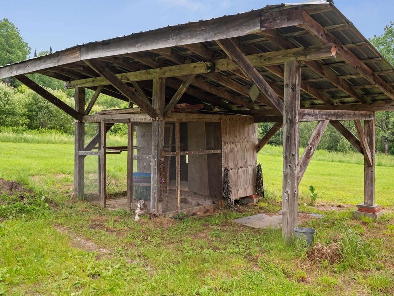 Chicken coop and lean-to