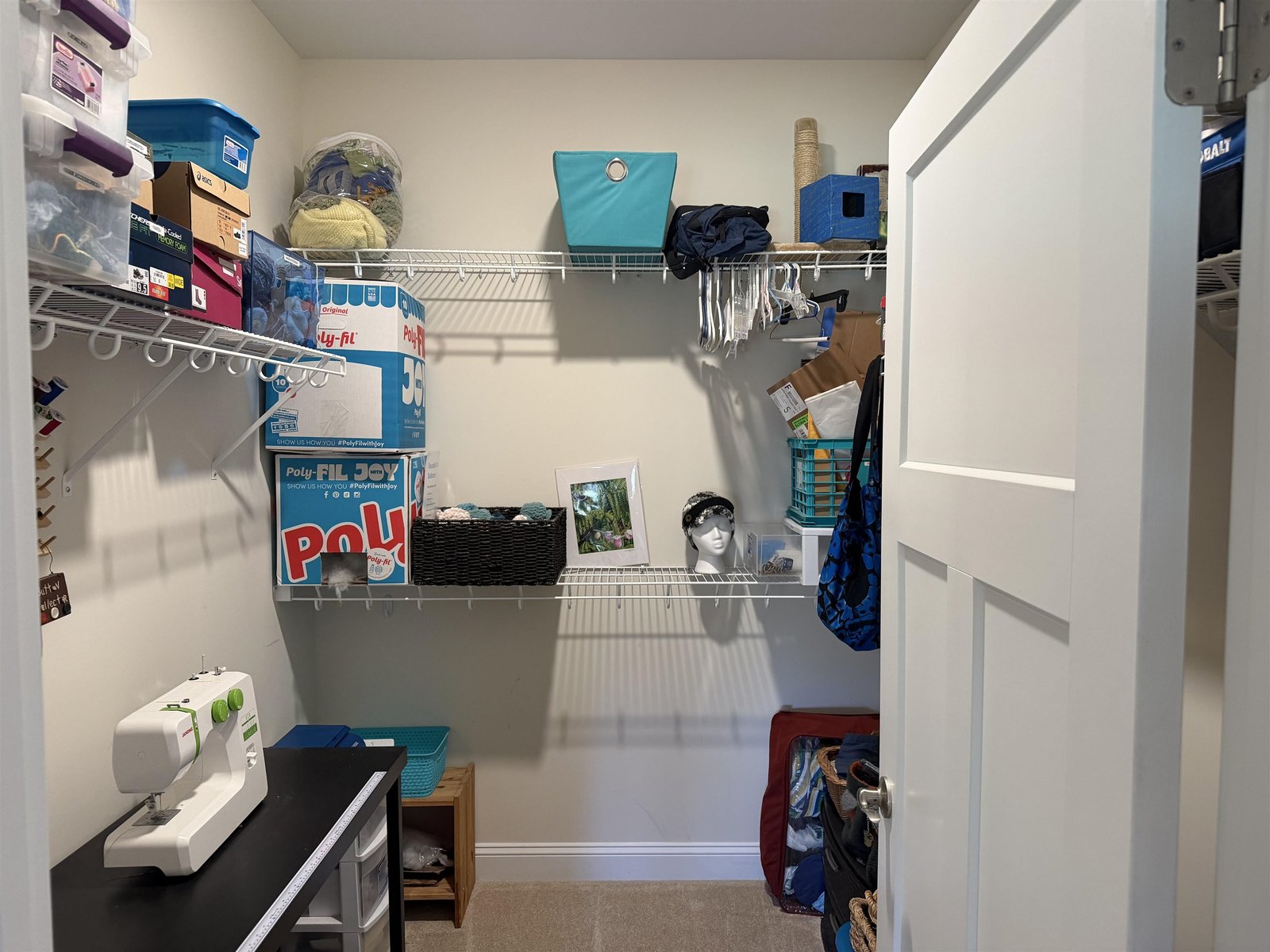 Walk in closets throughout