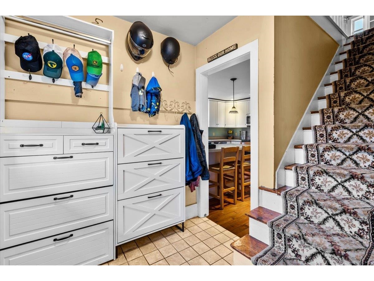 Mudroom with built-in storage