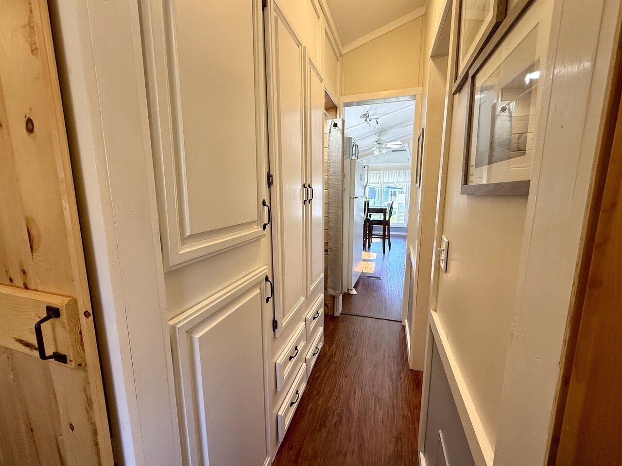 Storage in hallway