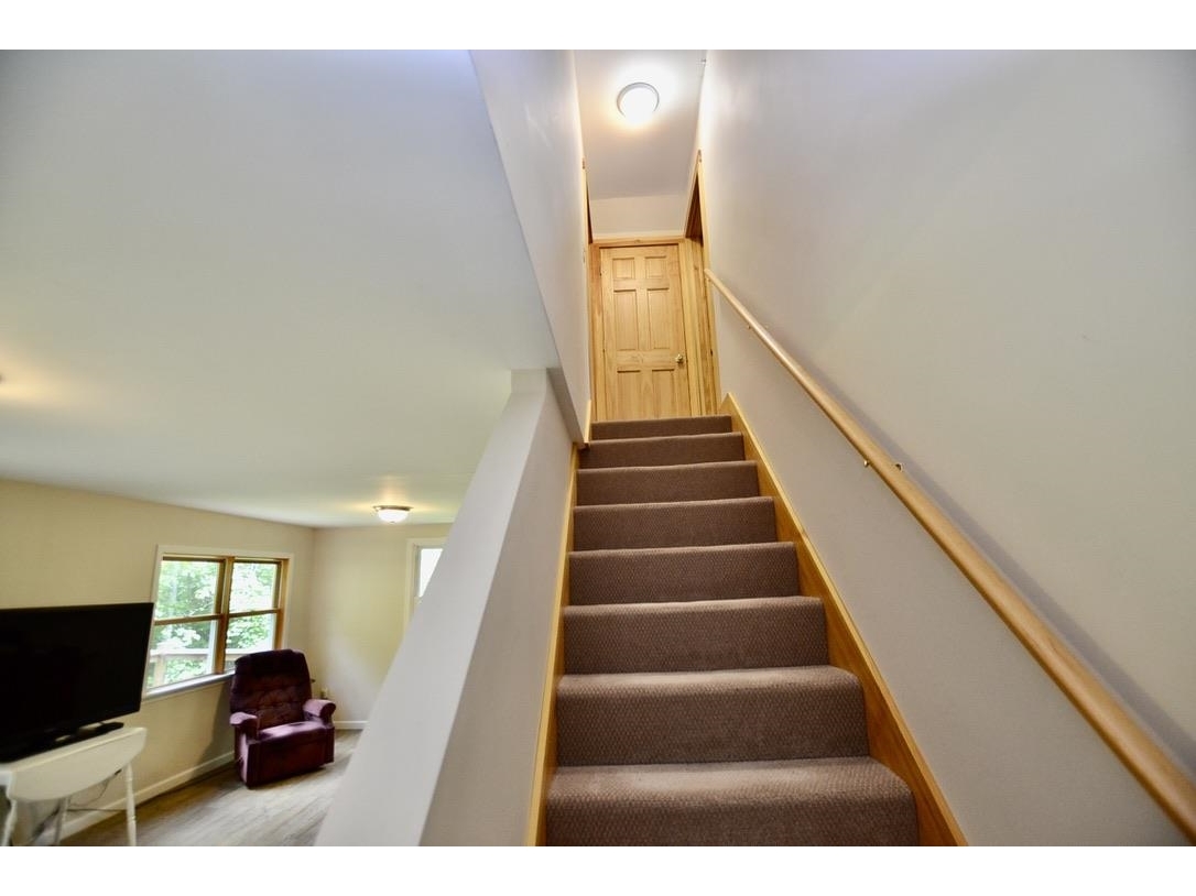 Heading upstairs