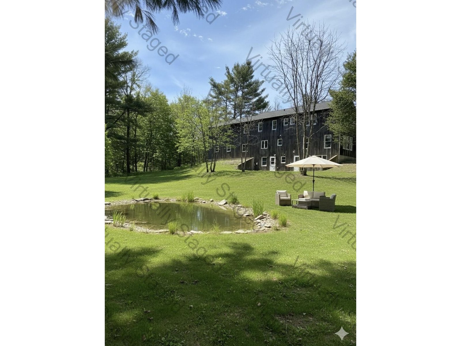 Virtually Staged Backyard - Summer