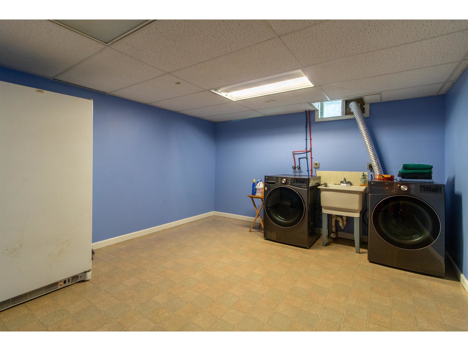 huge lower level laundry