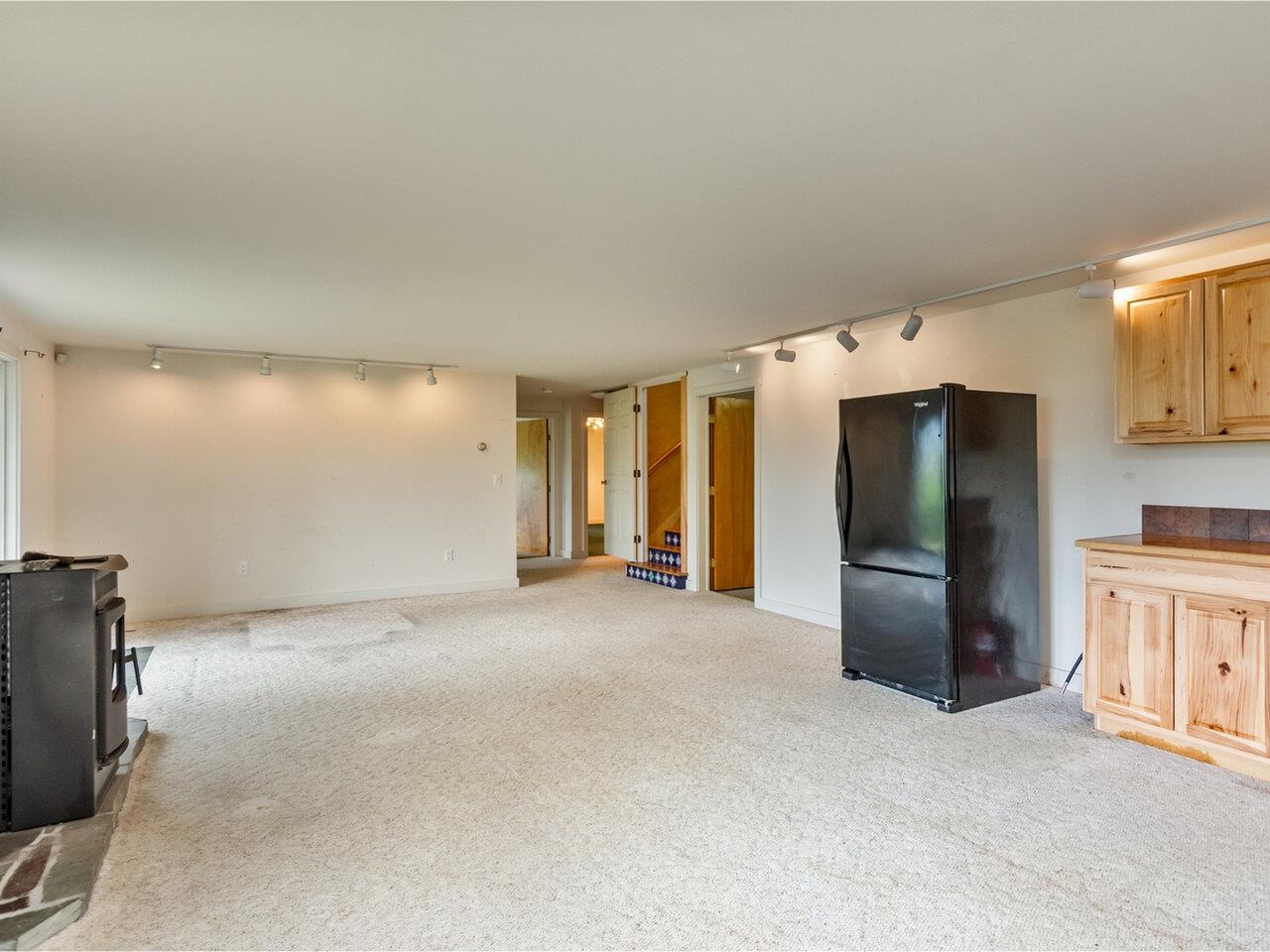 Roomy downstairs family room