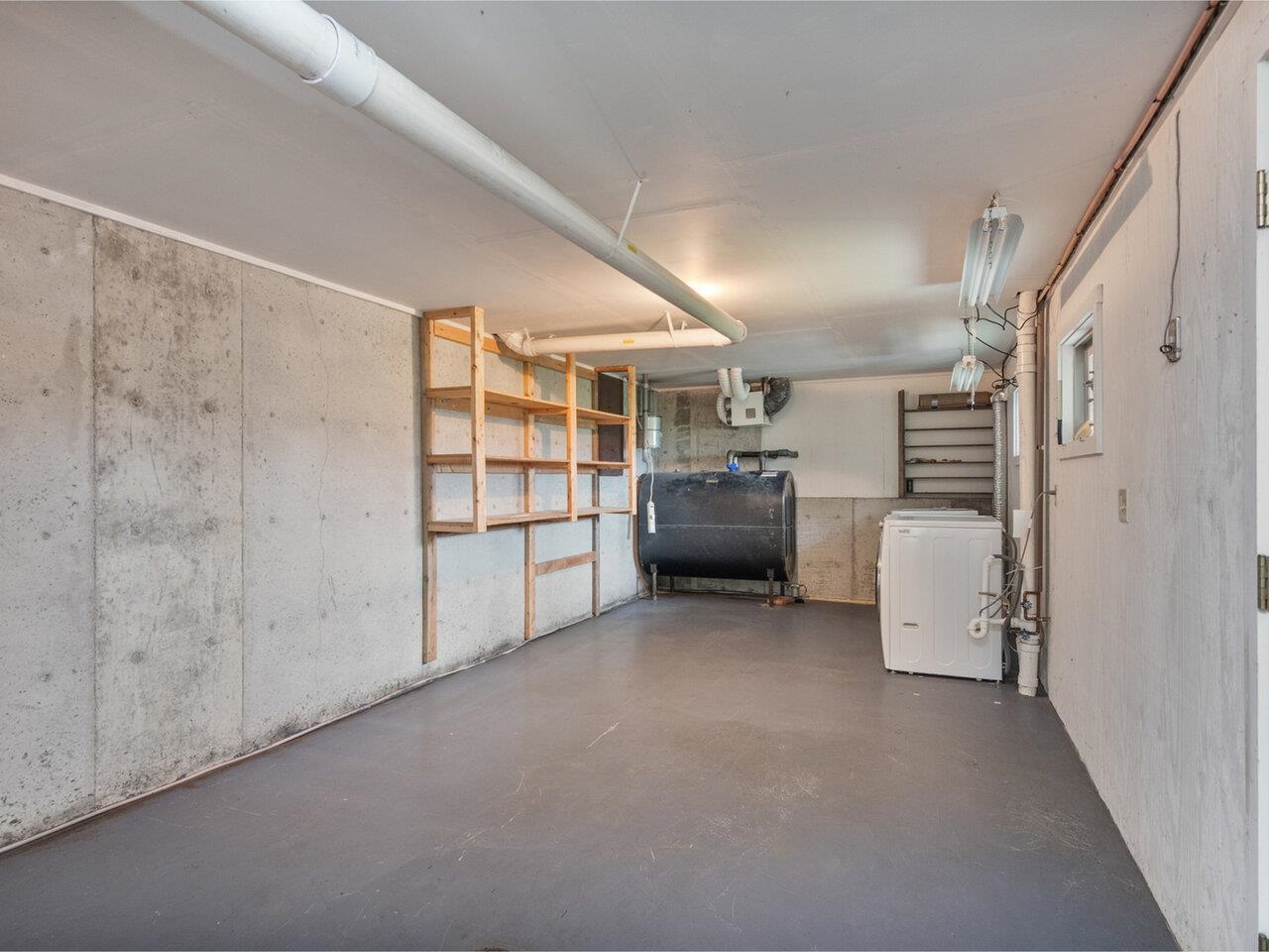 Utility room in basement