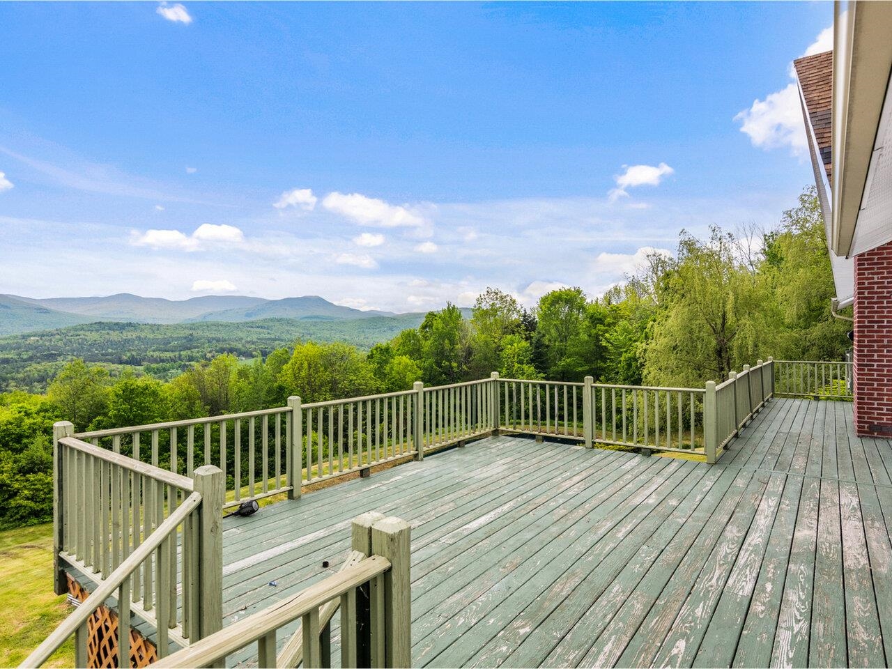 Expansive back deck!
