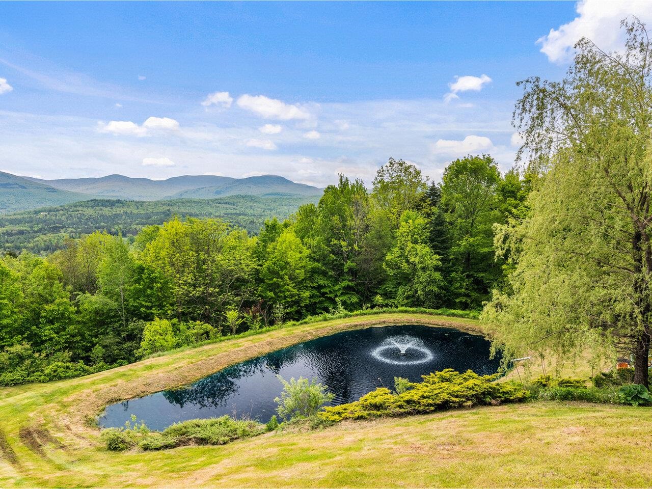15-foot spring-fed pond