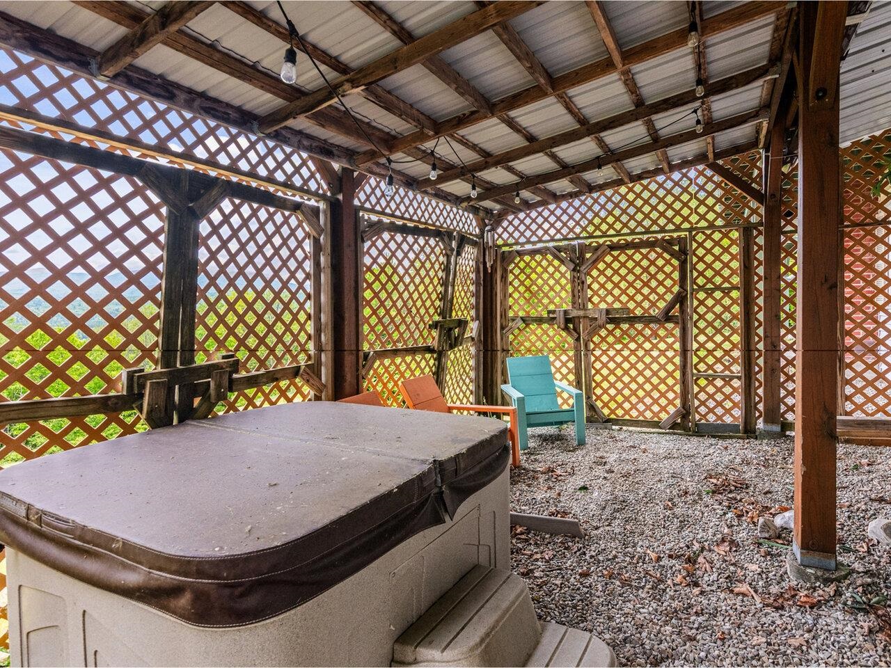 Soak in the hot tub!
