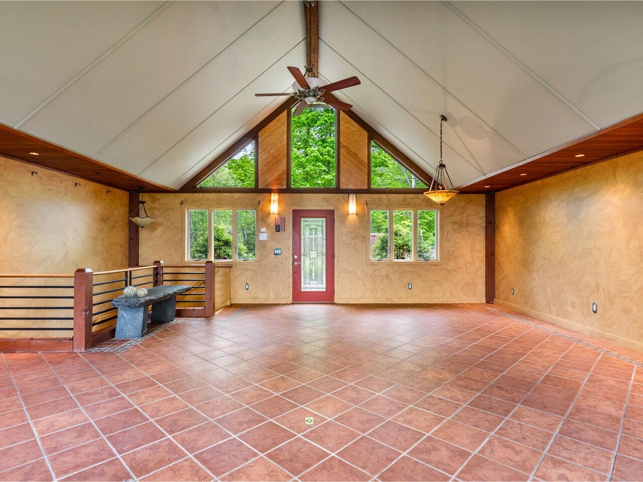 Looking to the front door
