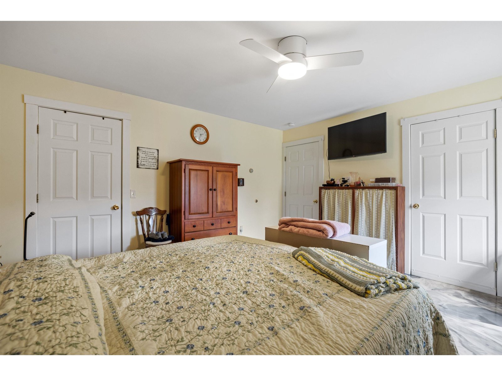 Primary bedroom with AC