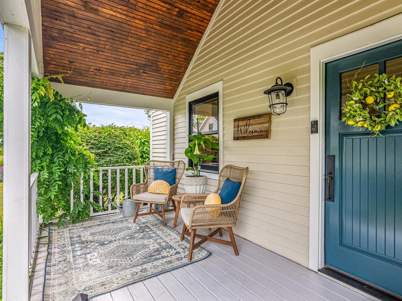Cozy front porch