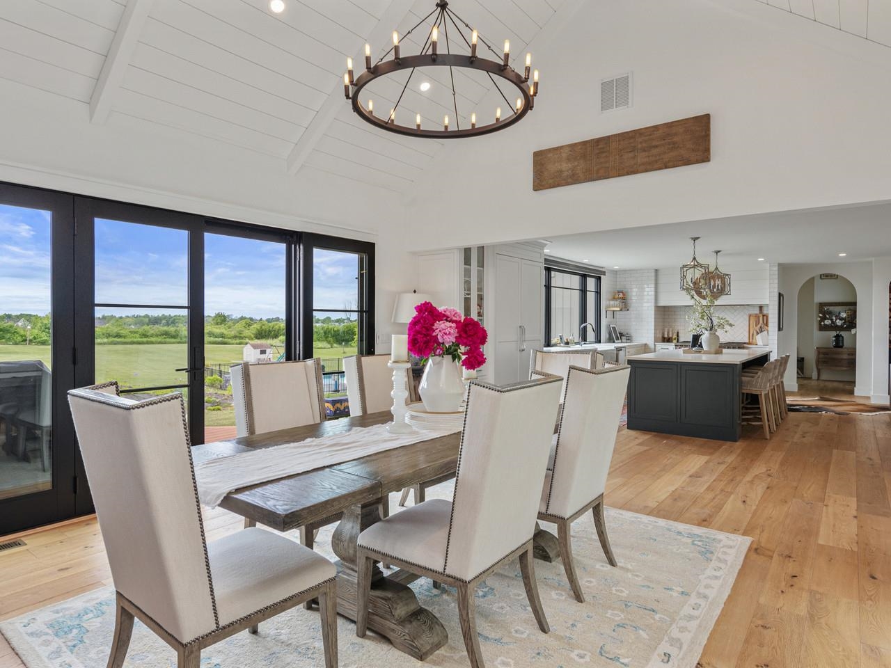 Vaulted dining room