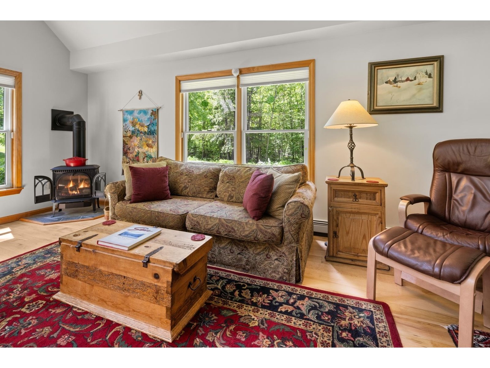 Cozy propane wood stove