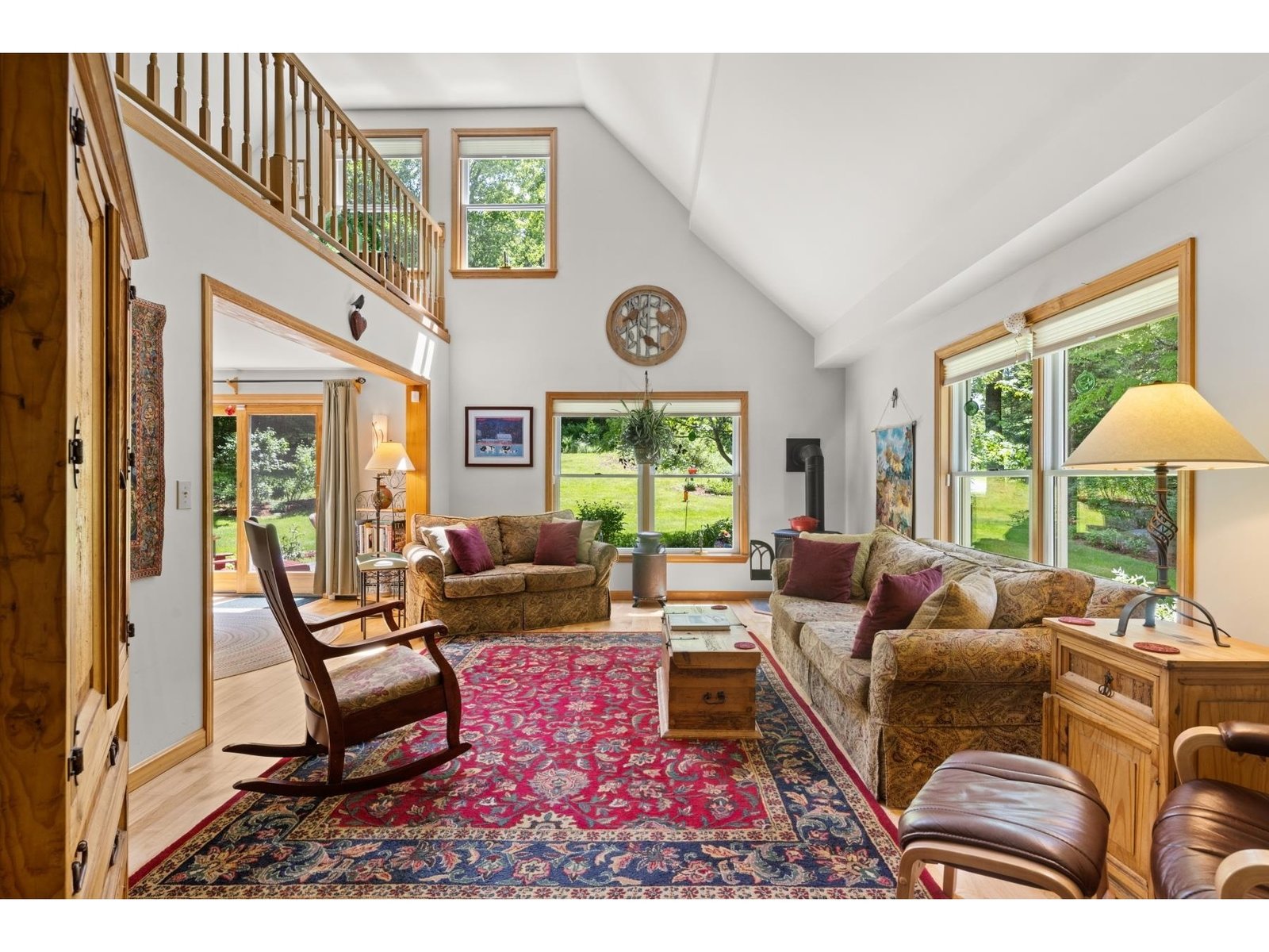 Cathedral Ceiling in Living room