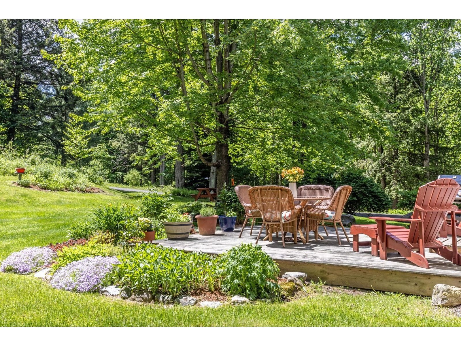 Deck space to relax