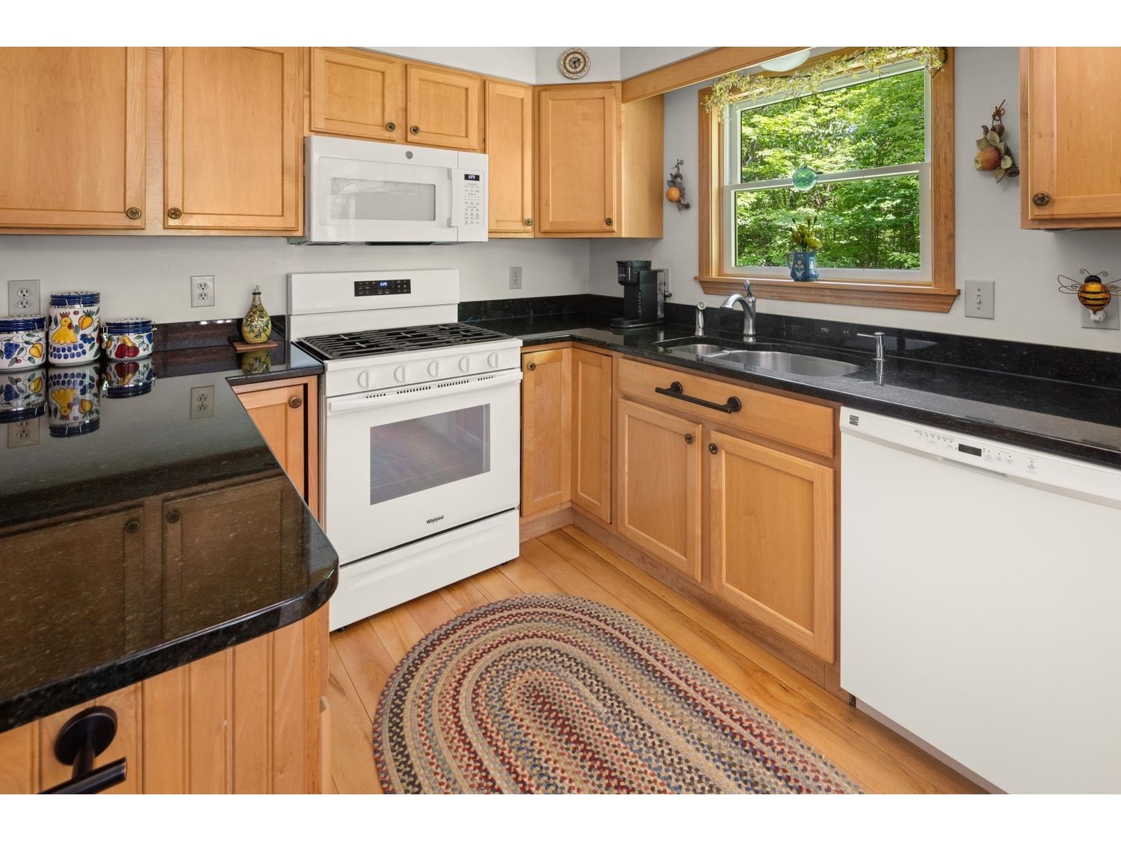 Kitchen window to backyard