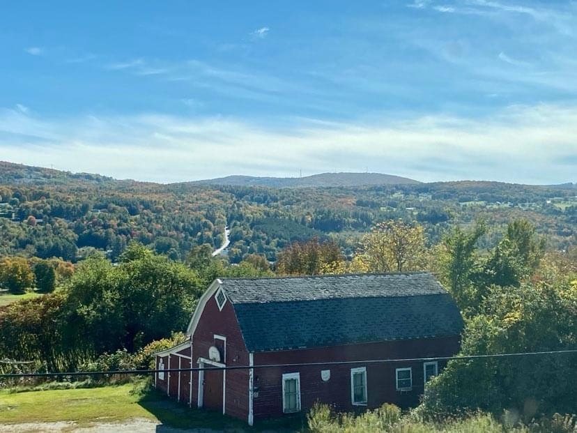 view from upstairs bedroom window