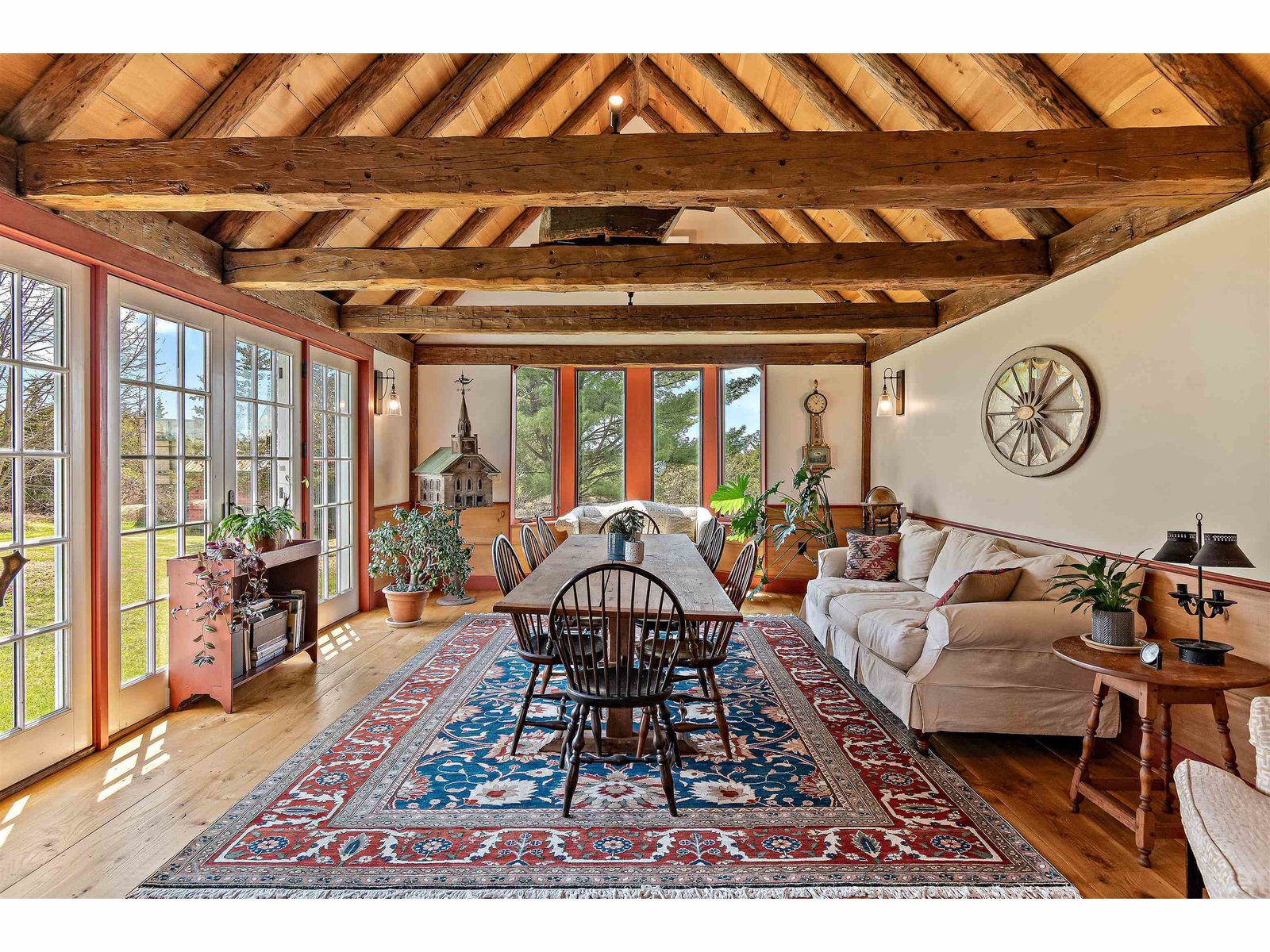 Post and Beam Structure Featured Throughout