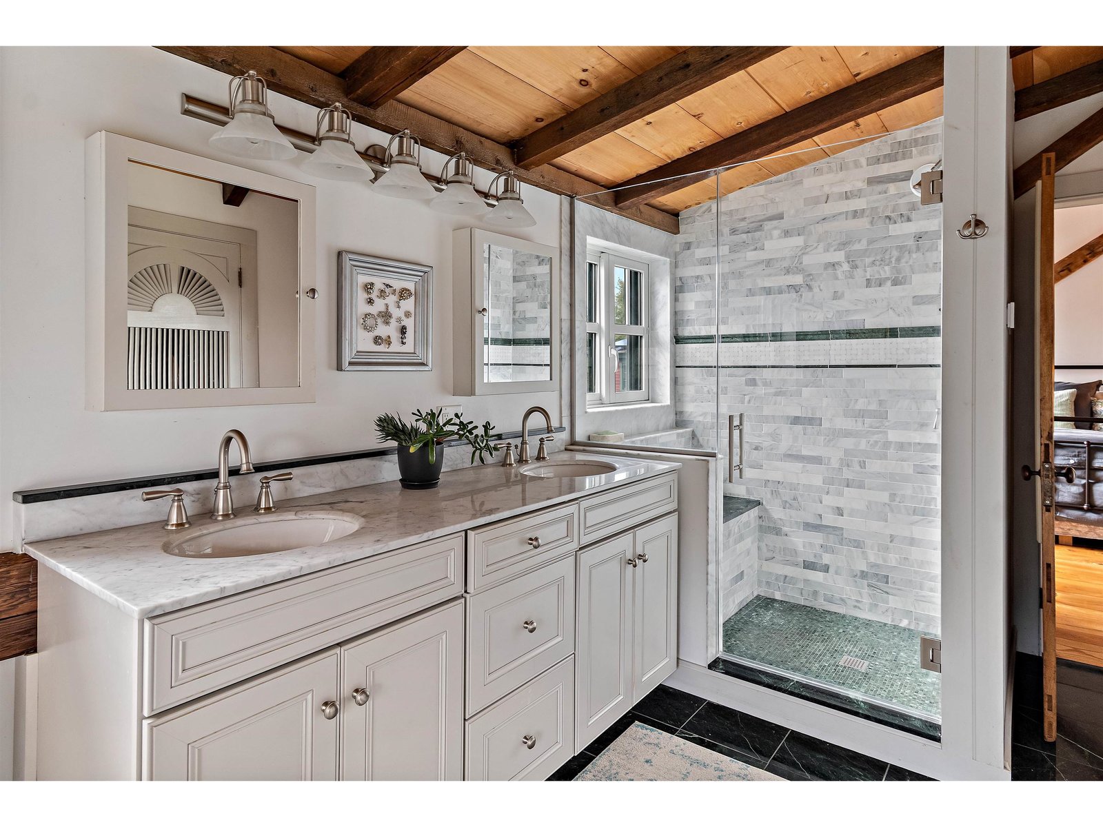 Second Floor: Verde Antique Serpentine Tile Sourced From Rochester, VT
