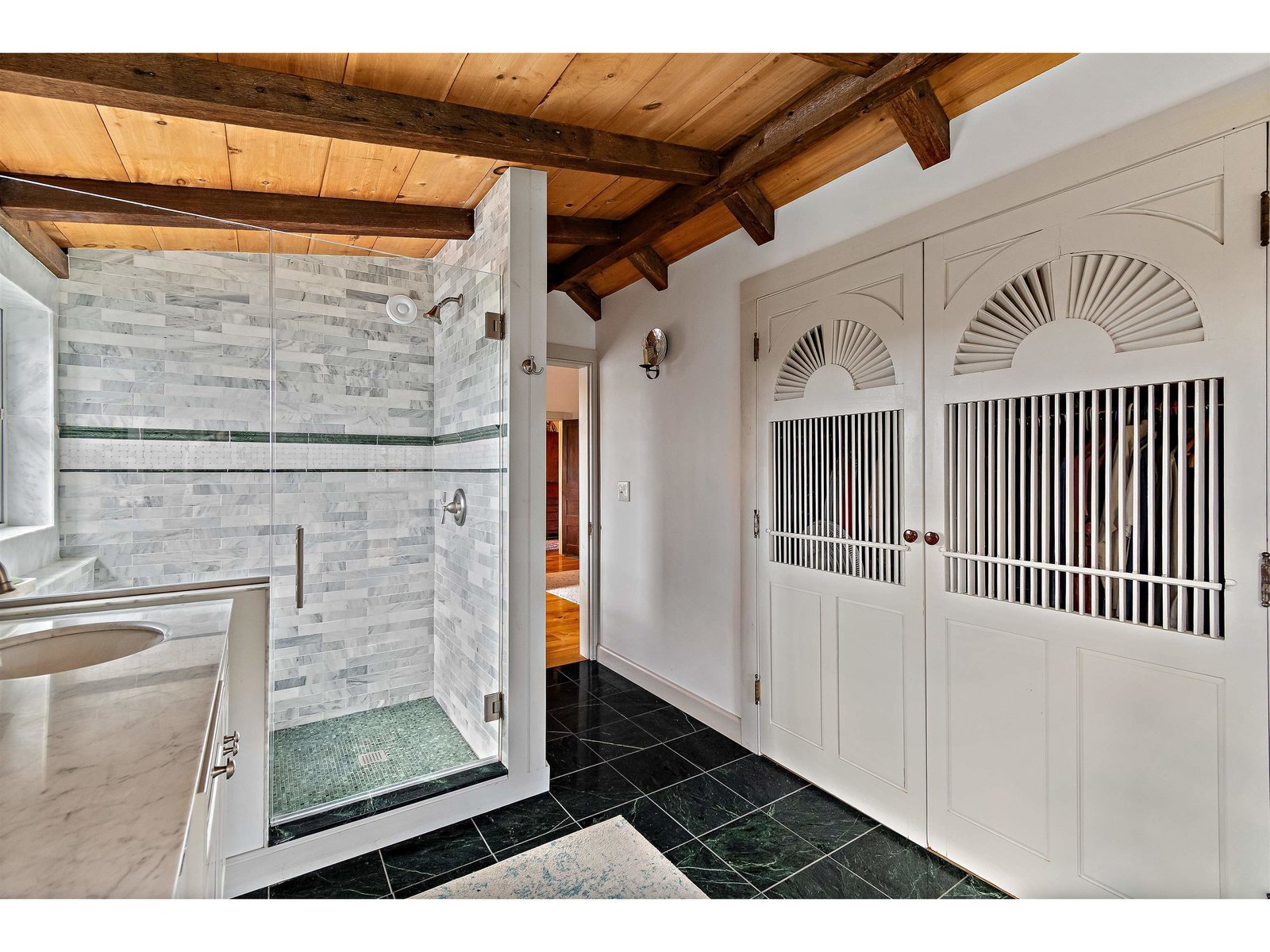 Second Floor: Walk-In Closet With Doors Derived From New York Steamboat