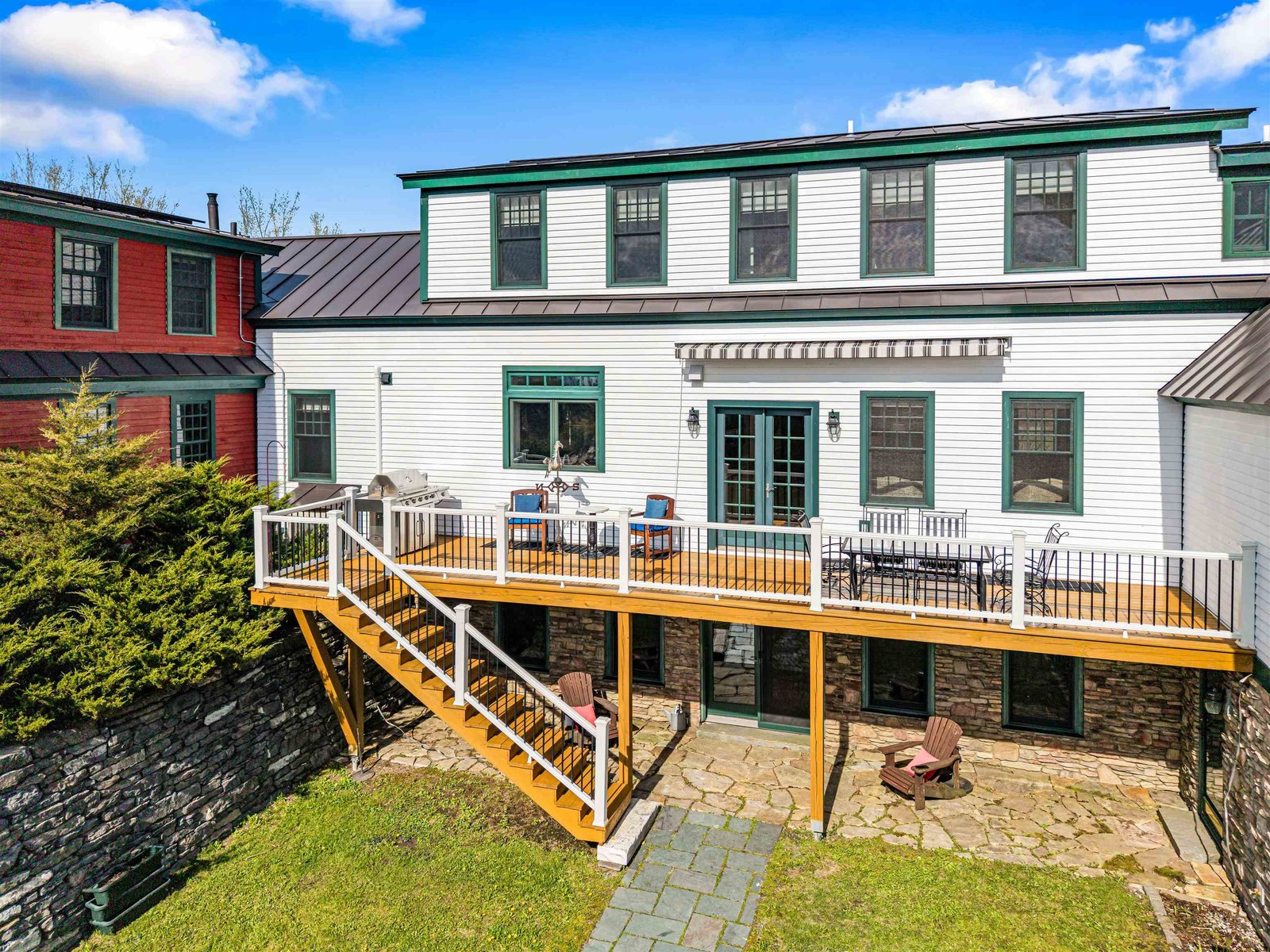 Massive Back Deck with Retractable Awning