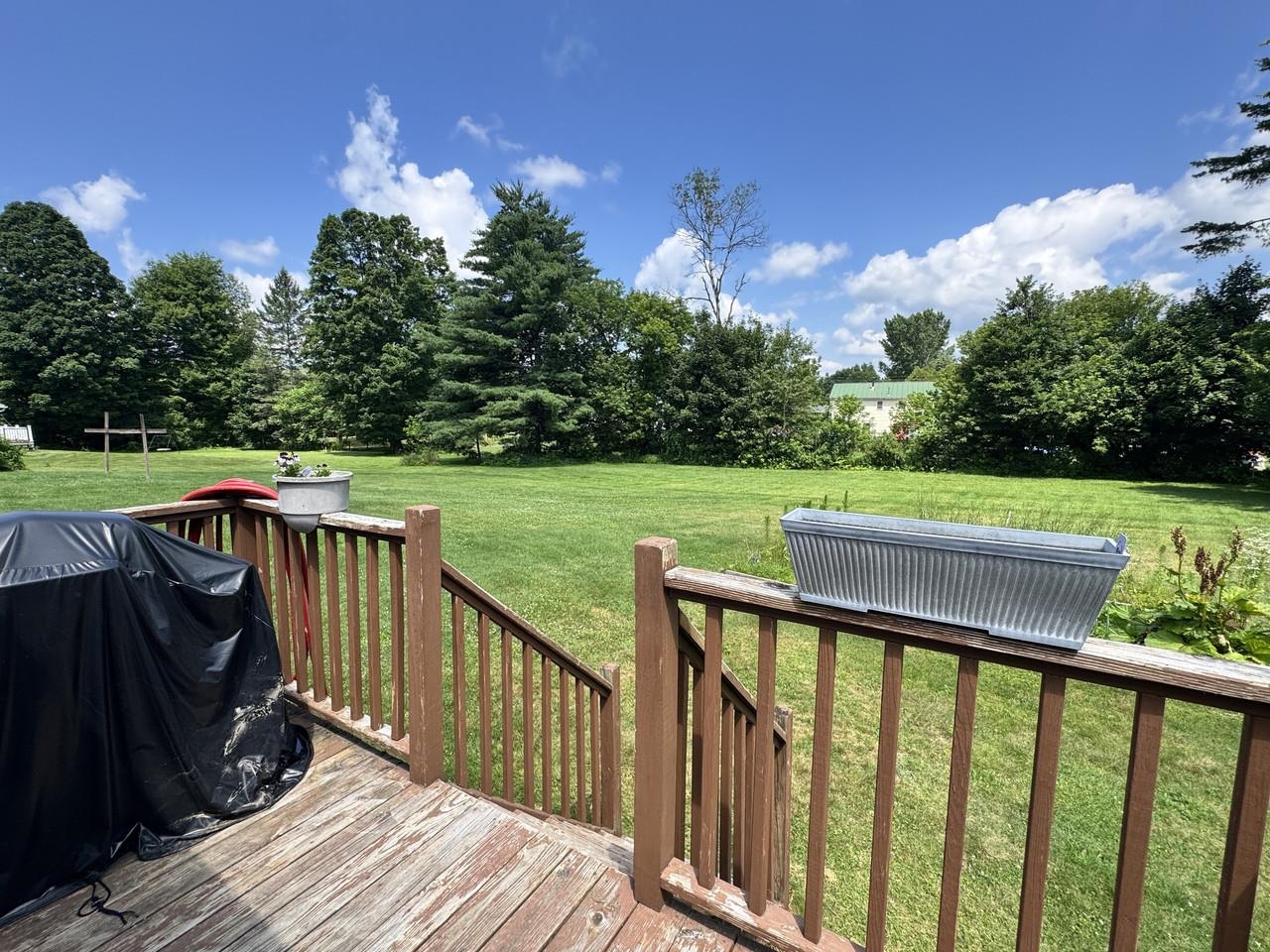 Back Deck Overlooking Yard