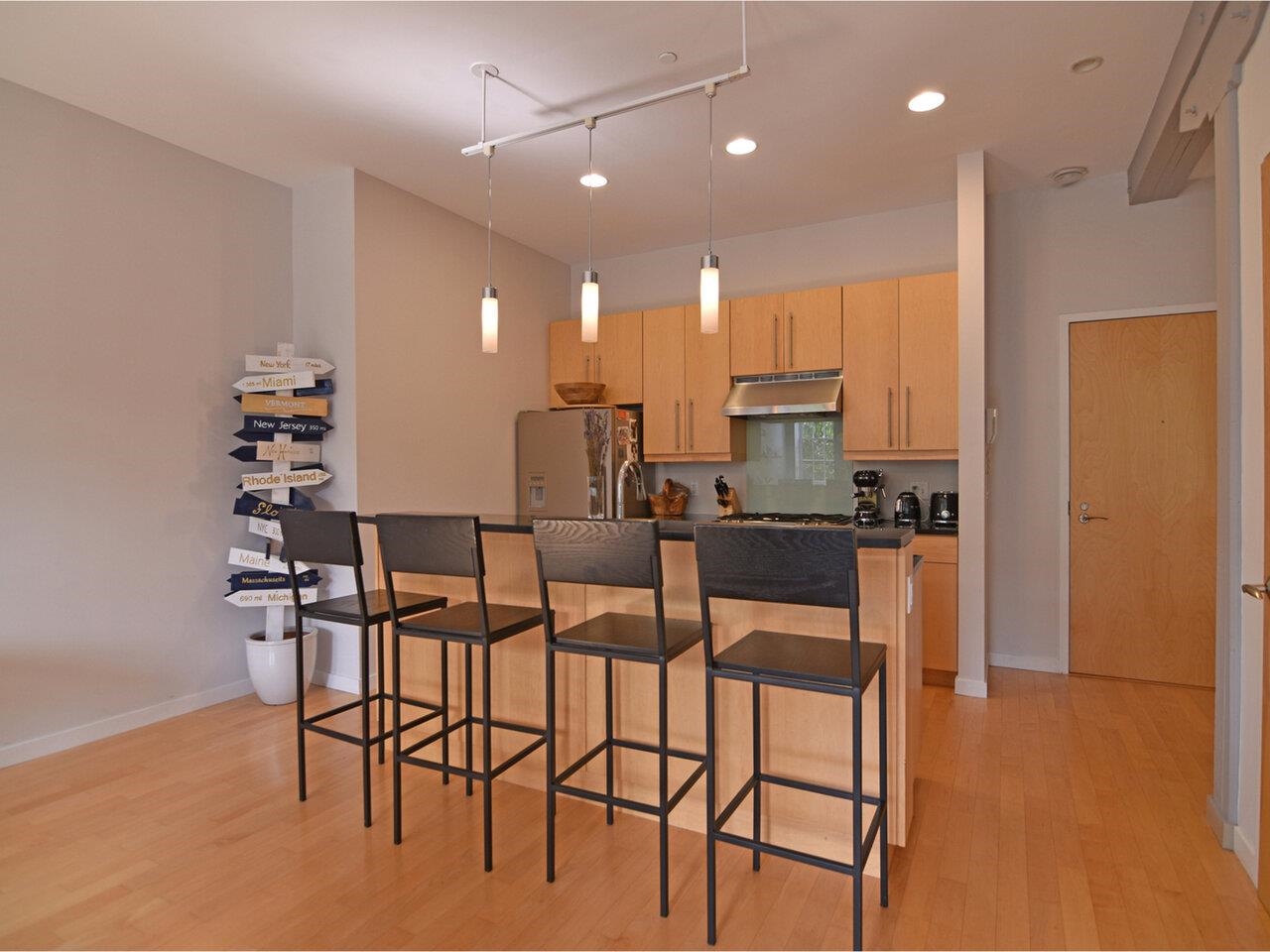 Entry and kitchen