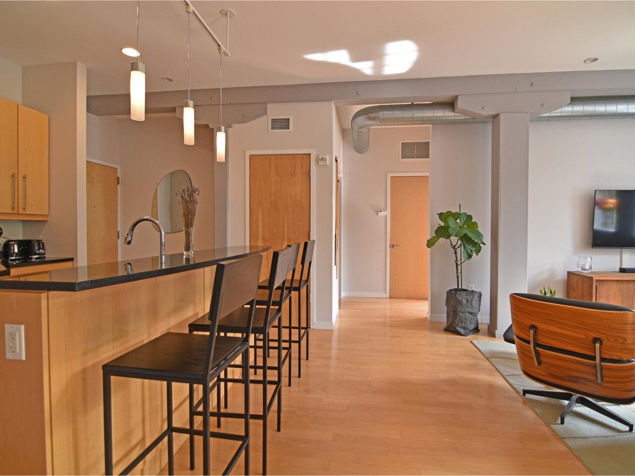 View toward bedroom
