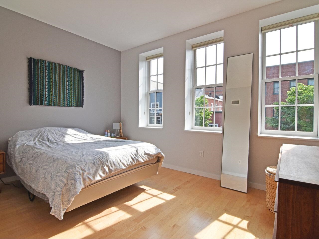 Morning sun in bedroom