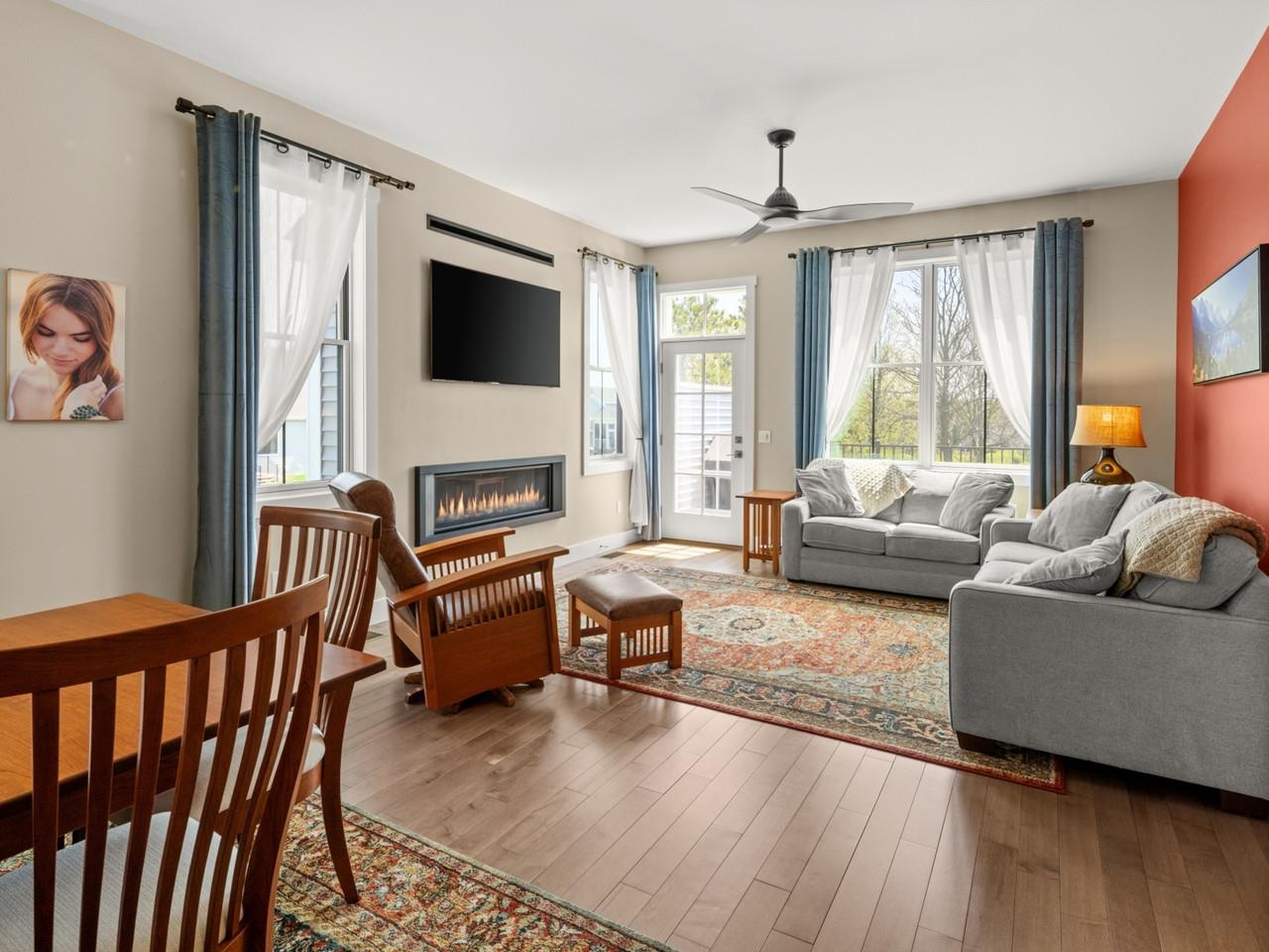 Living Area with Large Windows