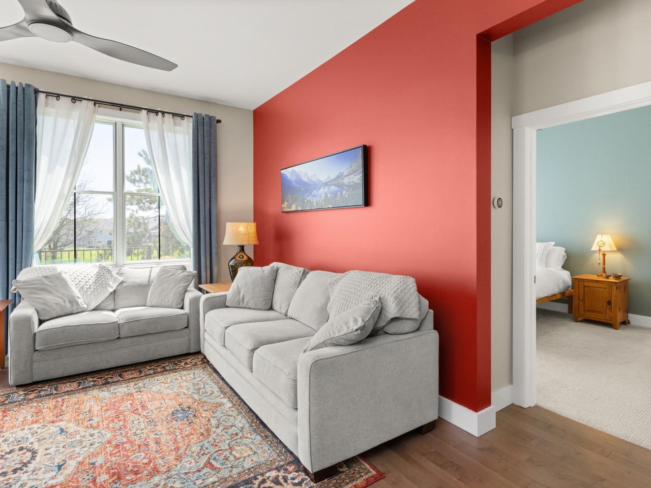 Living Room with Large Window